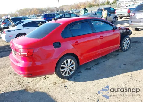 2015 Volkswagen Jetta 1.8T Se из США, поврежденный, VIN 3VWD17AJ7FM266486